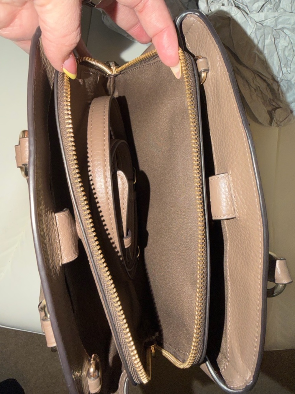 Coach Small Savannah in Dark Stone - Picture 8 of 8